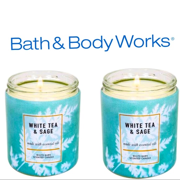 Bath & Body Works Other - WHITE TEA & SAGE Single Wick Candle